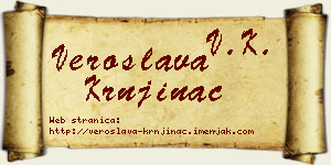 Veroslava Krnjinac vizit kartica